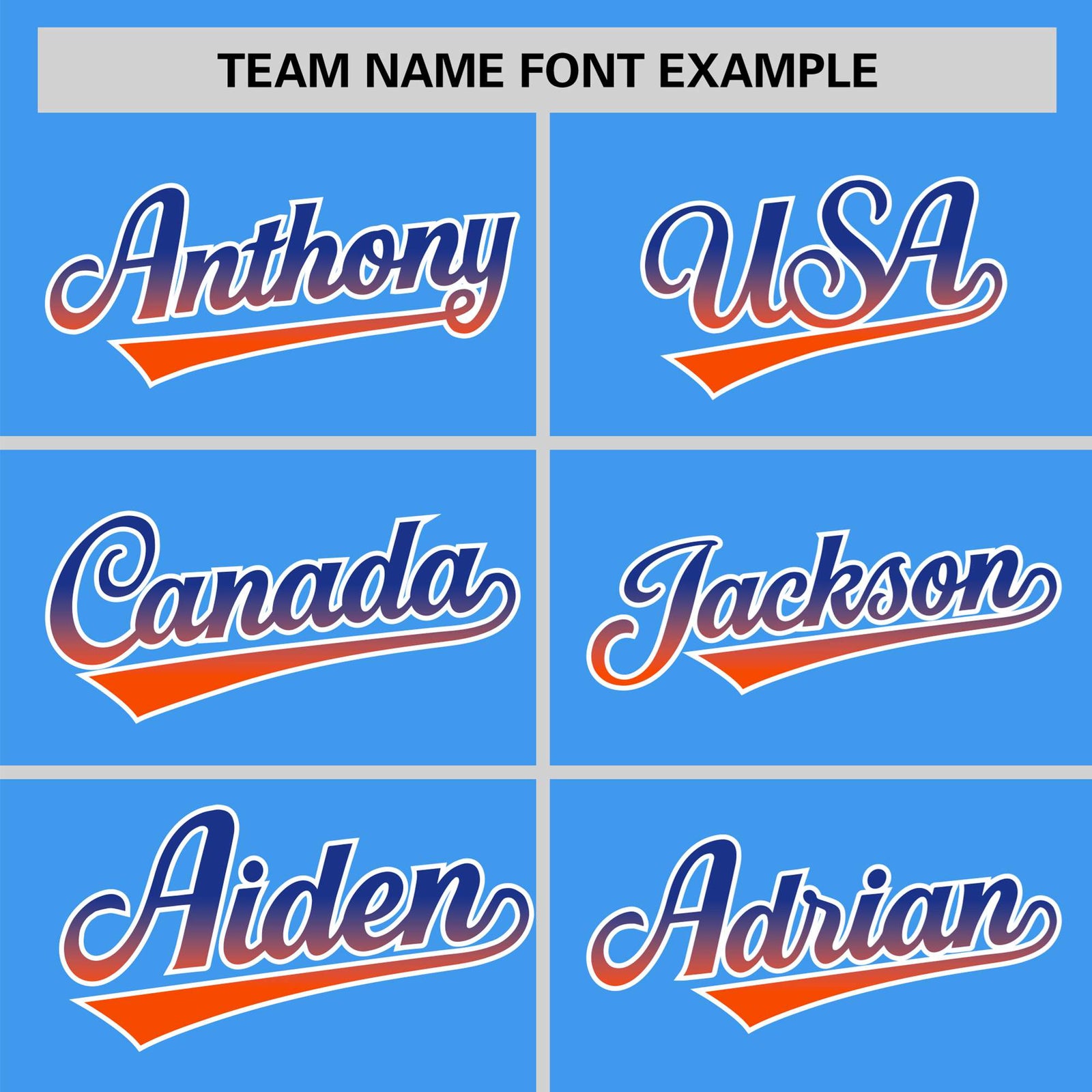 Custom Powder Blue Royal Blue-Orange Gradient Fashion Authentic Baseball Jersey