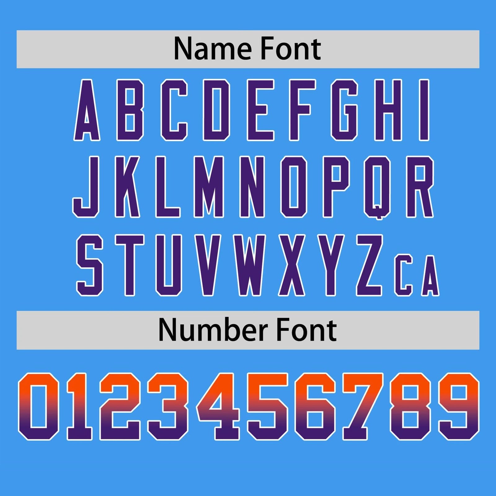 Custom Powder Blue Orange-Purple Gradient Fashion Authentic Baseball Jersey