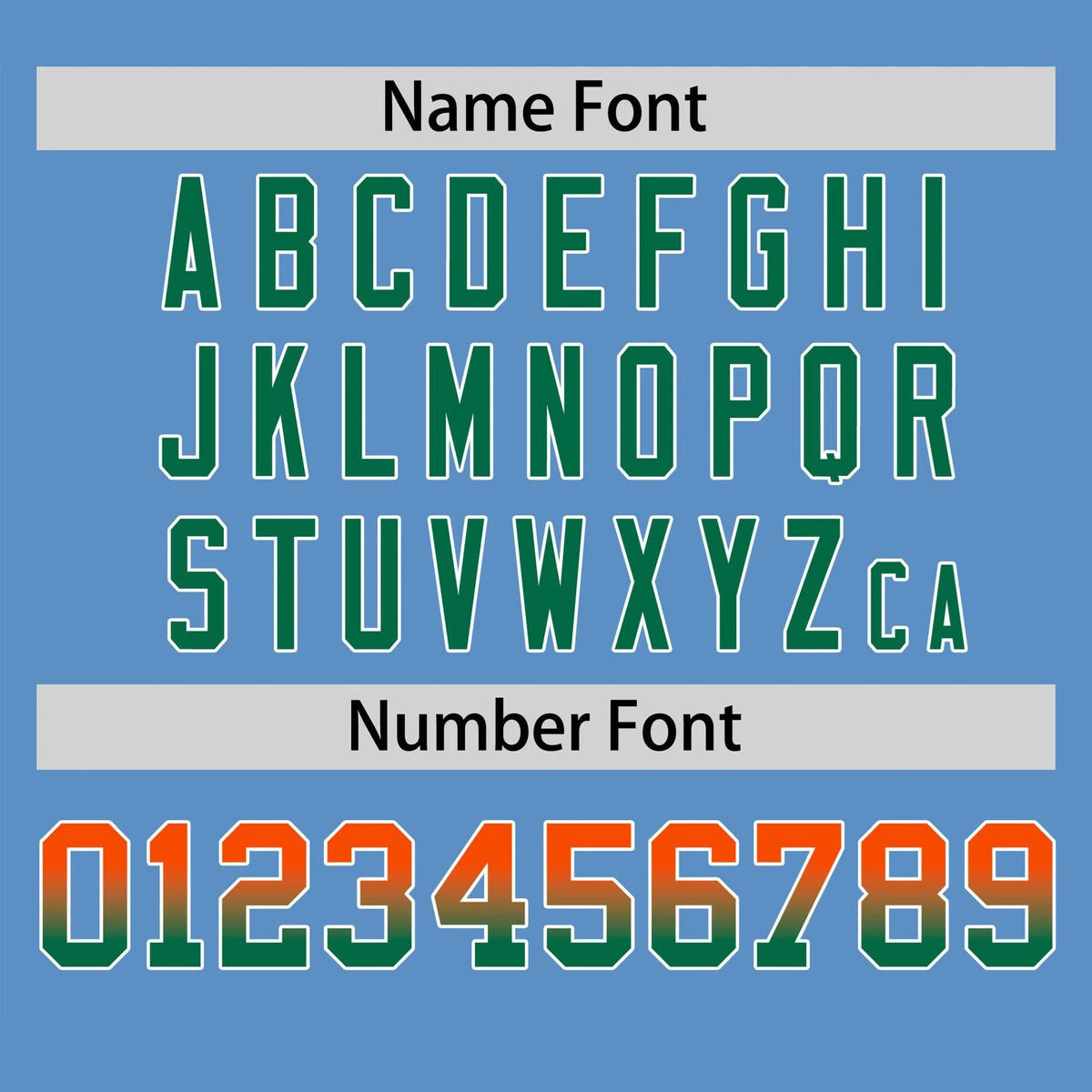 Custom Light Blue Orange-Green Gradient Fashion Authentic Baseball Jersey