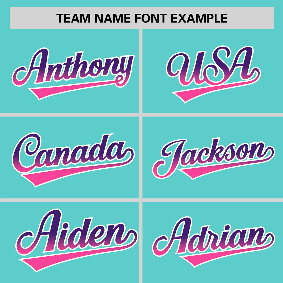 Custom Aqua Purple-Pink Gradient Fashion Authentic Baseball Jersey