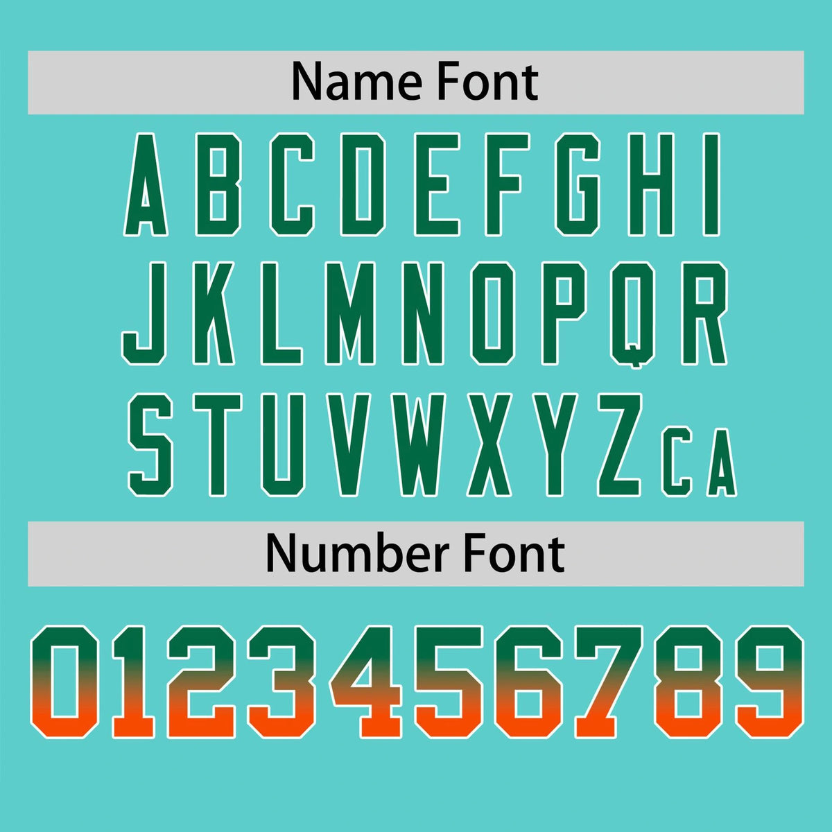 Custom Aqua Green-Orange Gradient Fashion Authentic Baseball Jersey