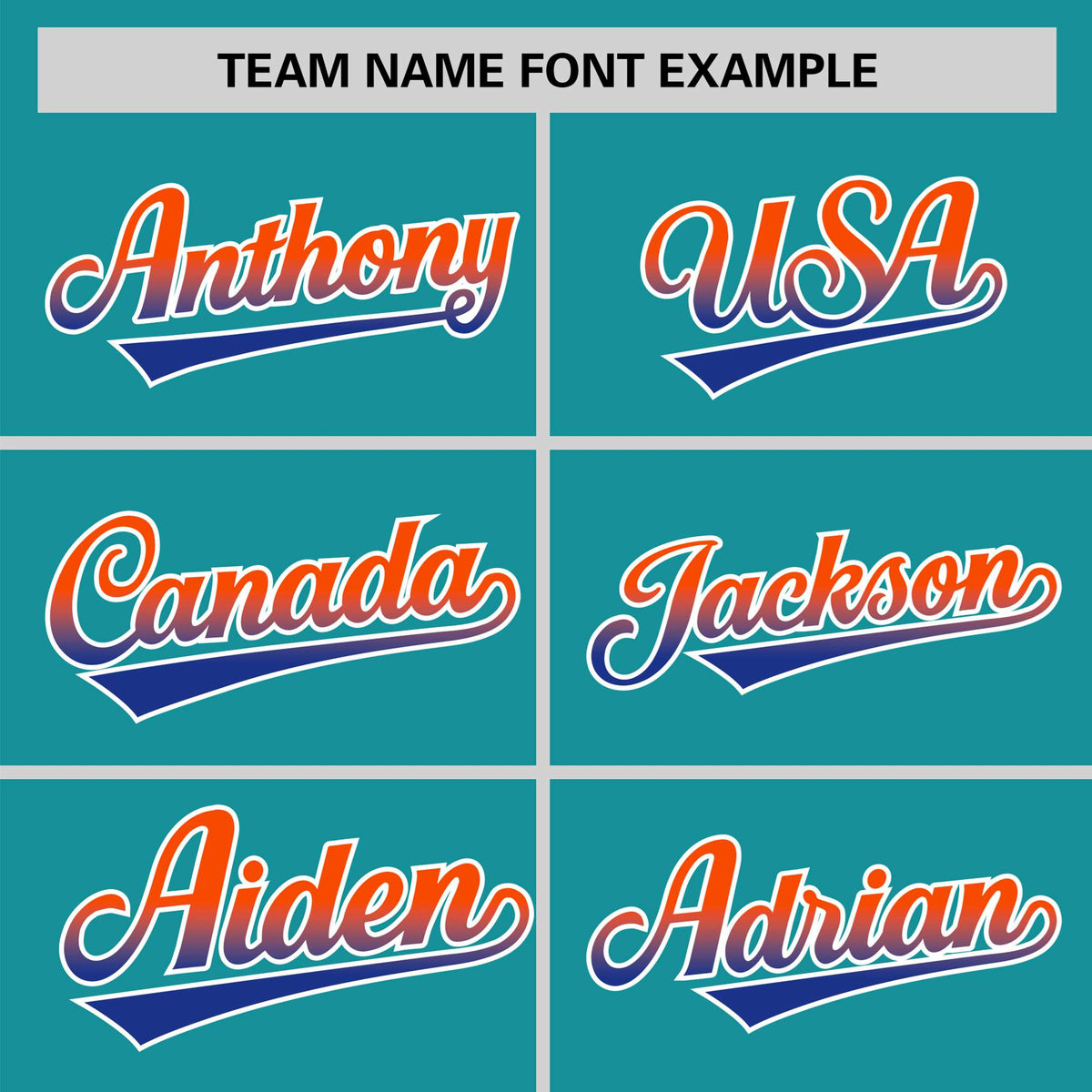 Custom Aqua Orange-Royal Blue Gradient Fashion Authentic Baseball Jersey