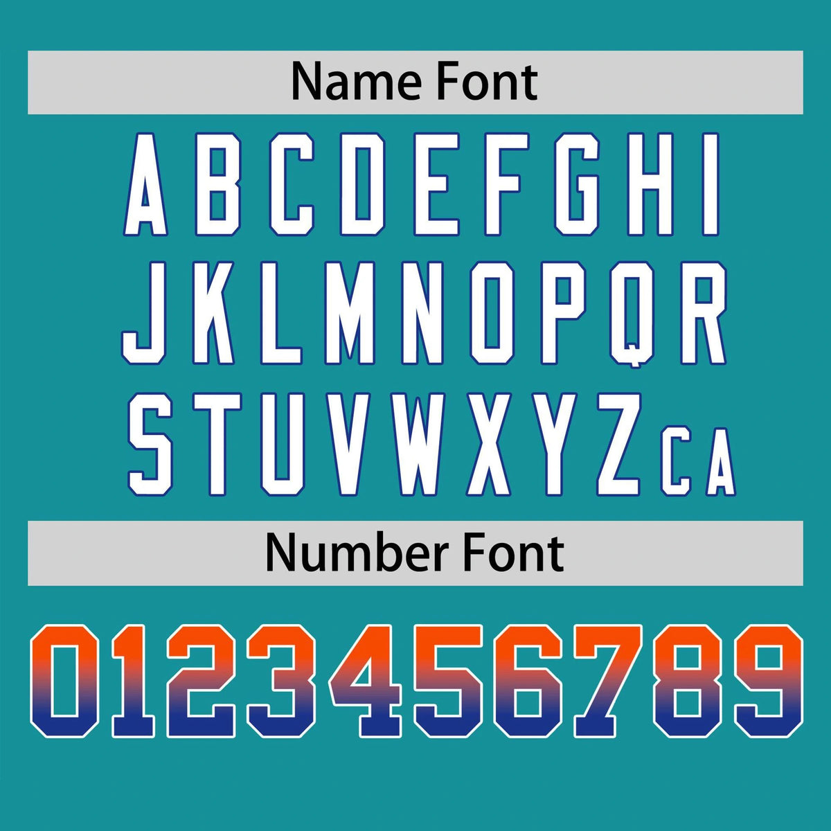 Custom Aqua Orange-Royal Blue Gradient Fashion Authentic Baseball Jersey