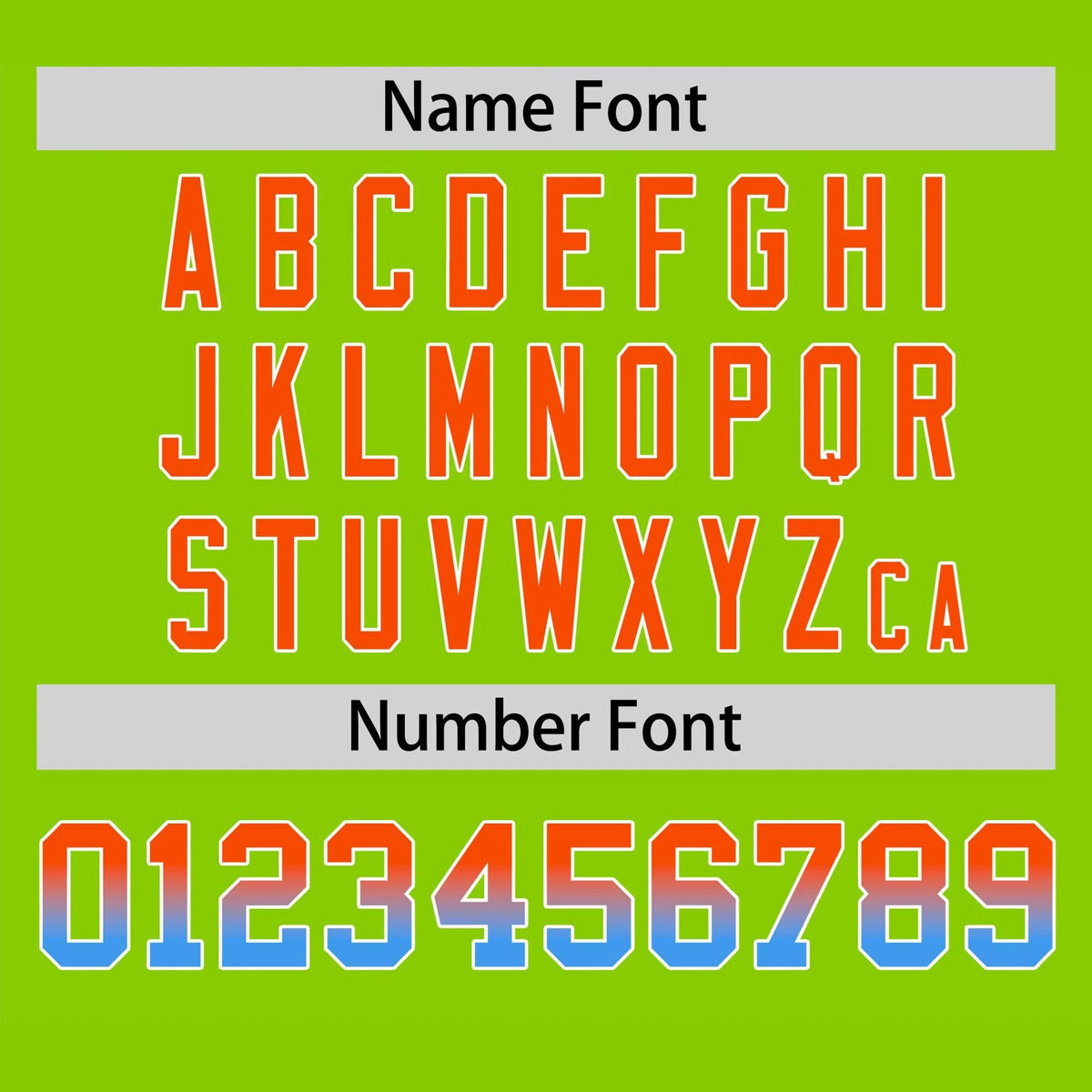 Custom Neon Green Orange-Powder Blue Gradient Fashion Authentic Baseball Jersey