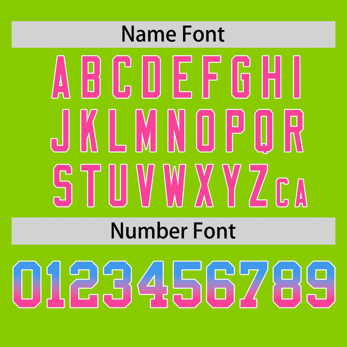 Custom Neon Green Powder Blue-Pink Gradient Fashion Authentic Baseball Jersey