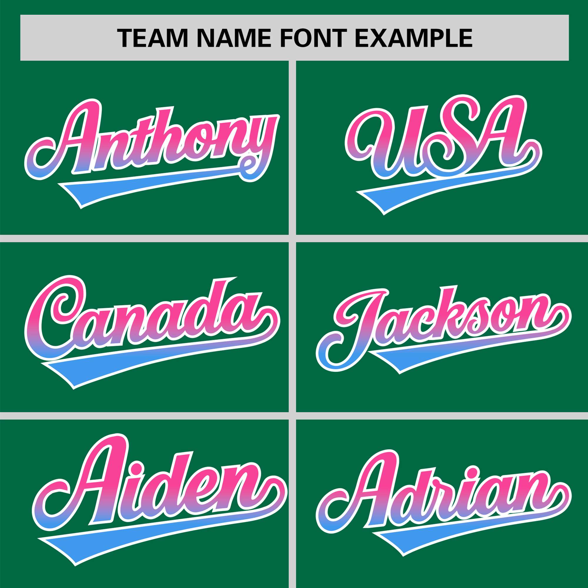 Custom Green Pink-Powder Blue Gradient Fashion Authentic Baseball Jersey