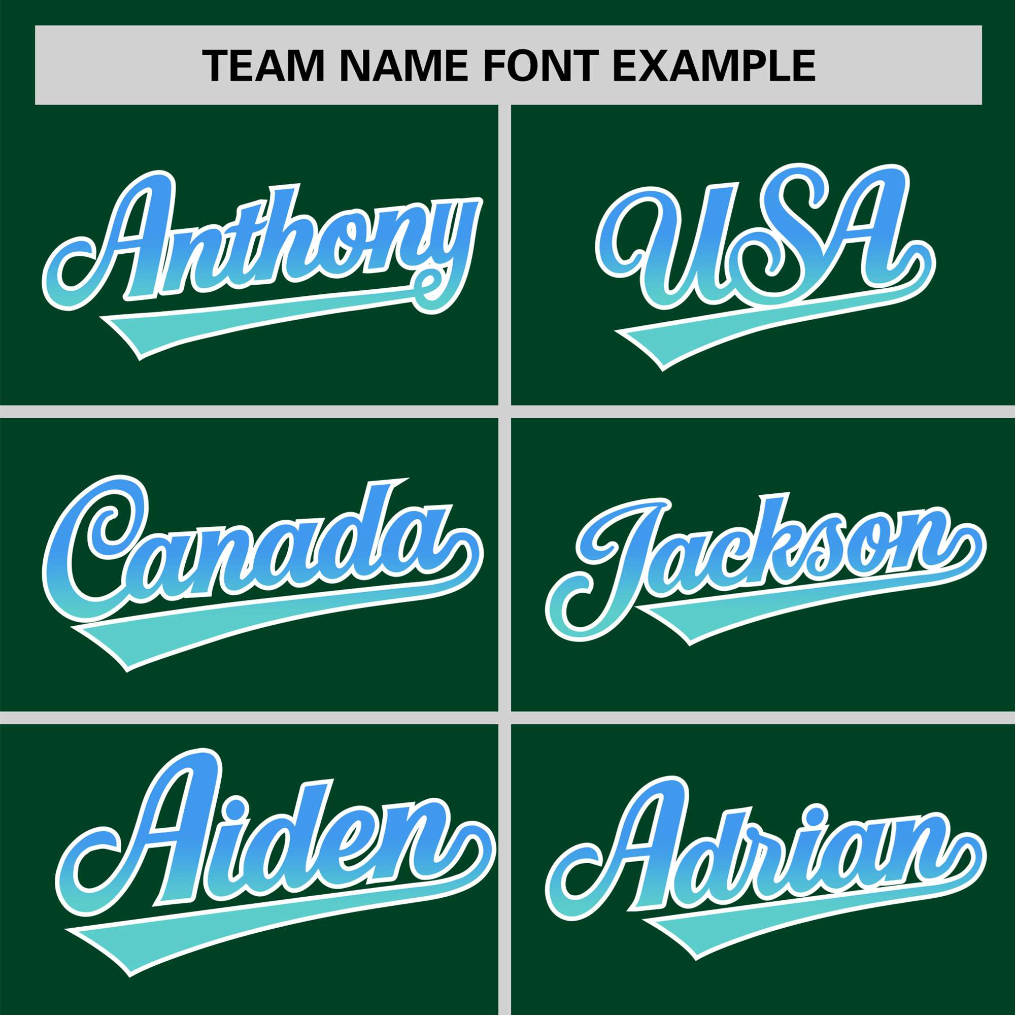 Custom Green Powder Blue-Aqua Gradient Fashion Authentic Baseball Jersey