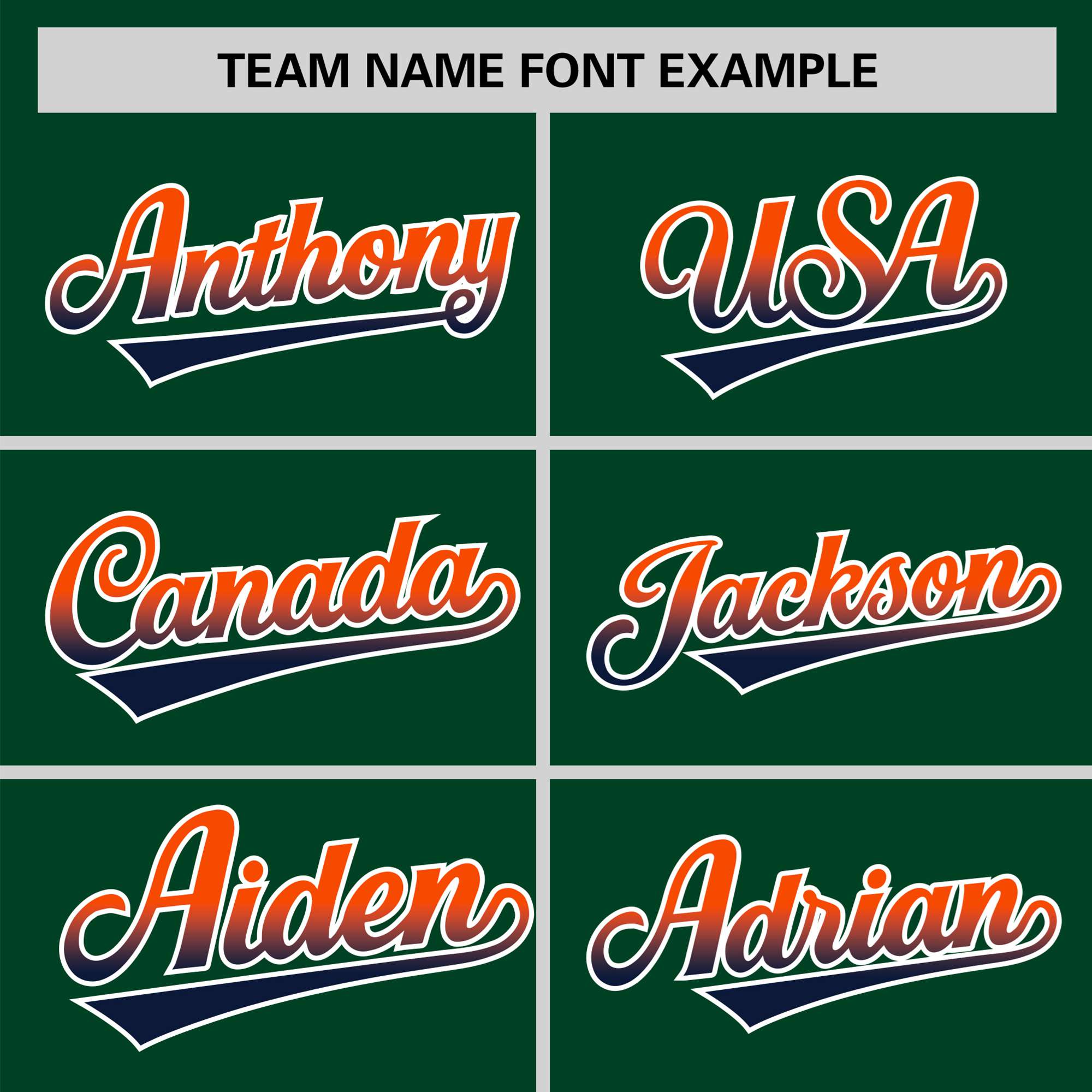 Custom Green Orange-Navy Gradient Fashion Authentic Baseball Jersey