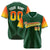 Custom Green Orange-Gold Gradient Fashion Authentic Baseball Jersey