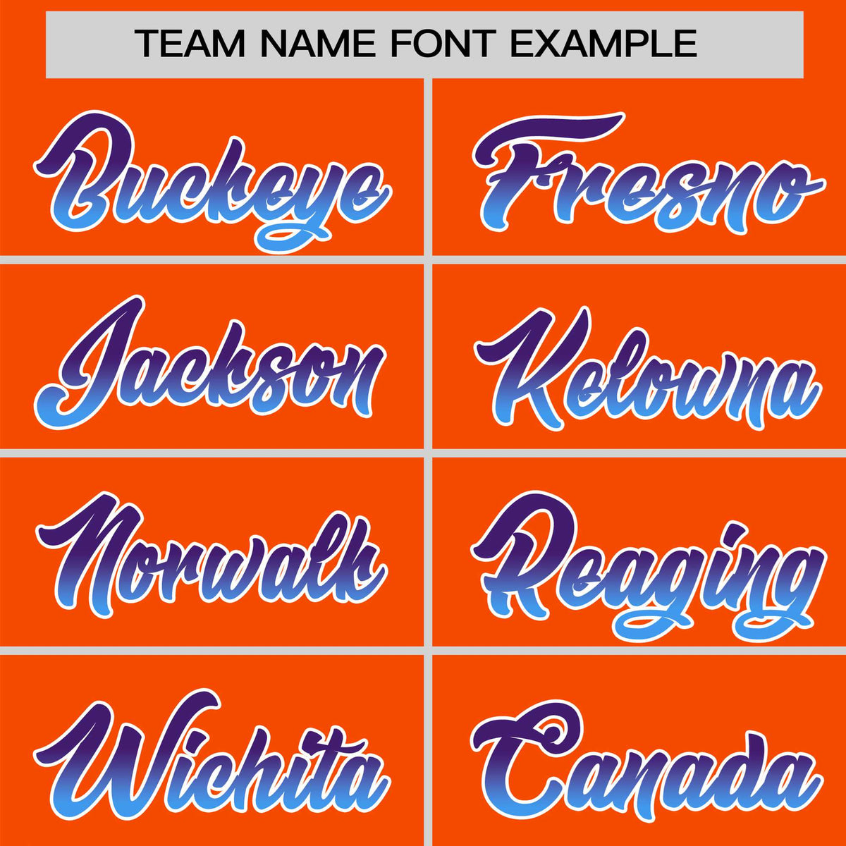 Custom Orange Purple-Powder Blue Gradient Fashion Authentic Baseball Jersey