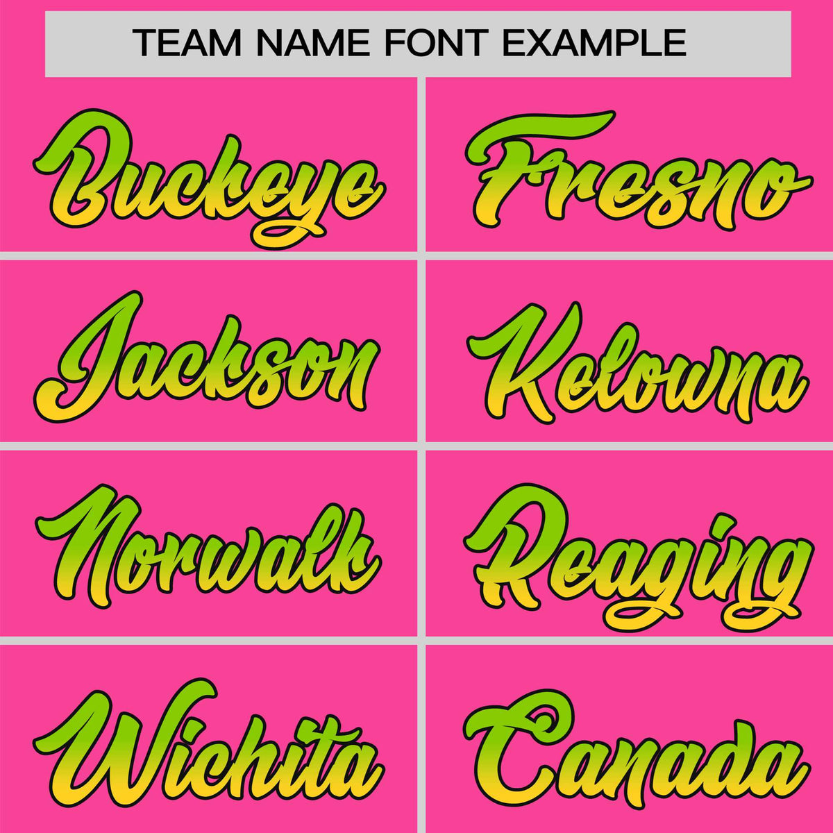 Custom Pink Neon Green-Gold Gradient Fashion Authentic Baseball Jersey