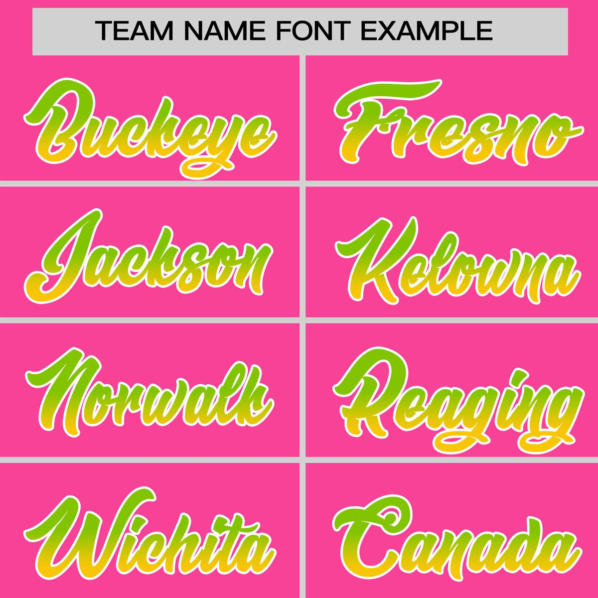 Custom Pink Neon Green-Gold Gradient Fashion Authentic Baseball Jersey