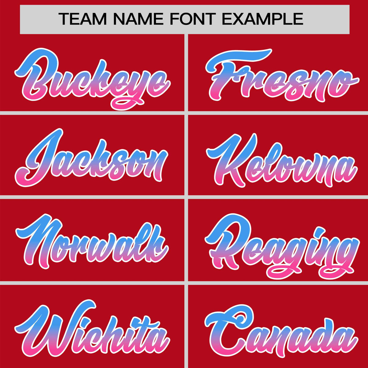 Custom Red Powder Blue-Pink Gradient Fashion Authentic Baseball Jersey