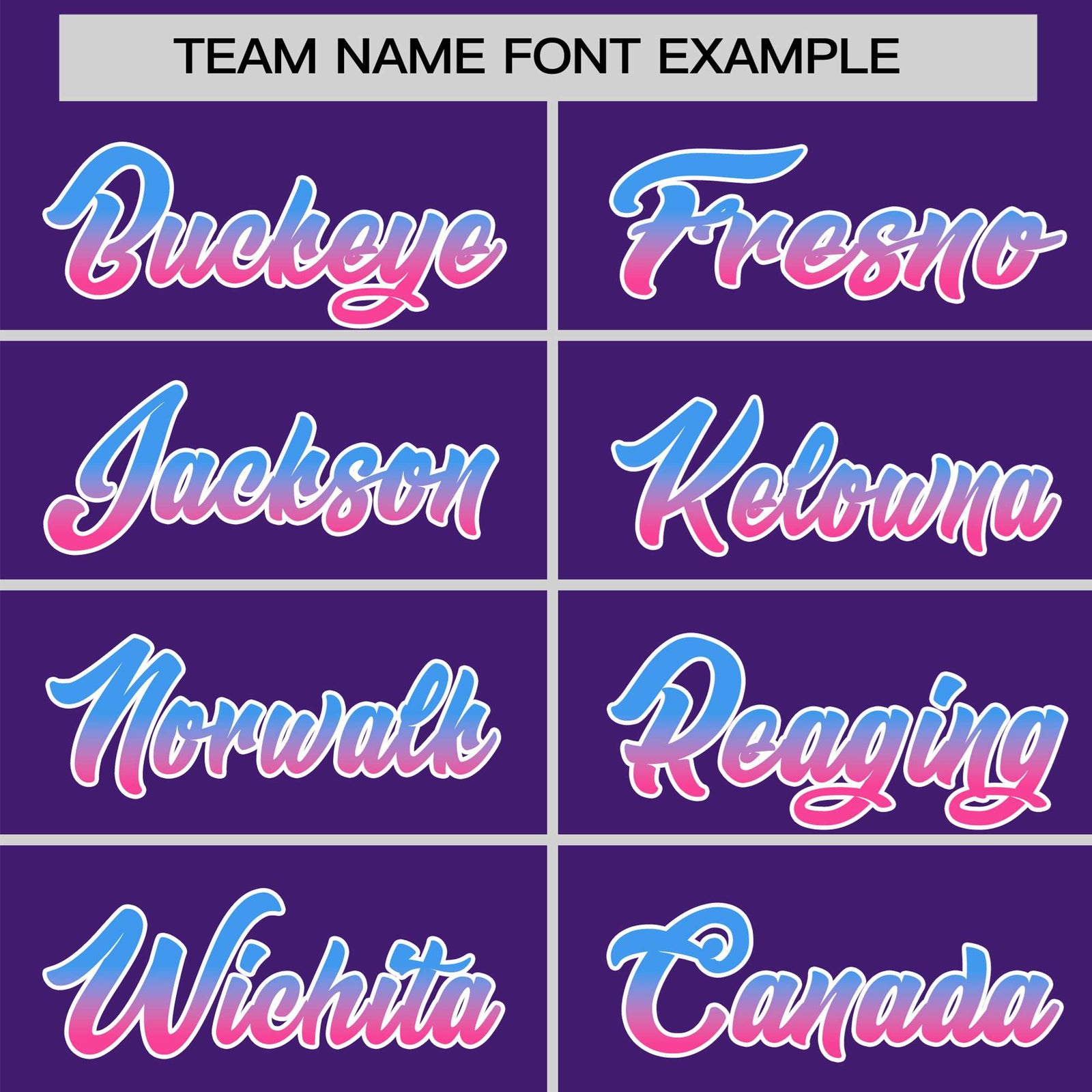 Custom Purple Powder Blue-Pink Gradient Fashion Authentic Baseball Jersey