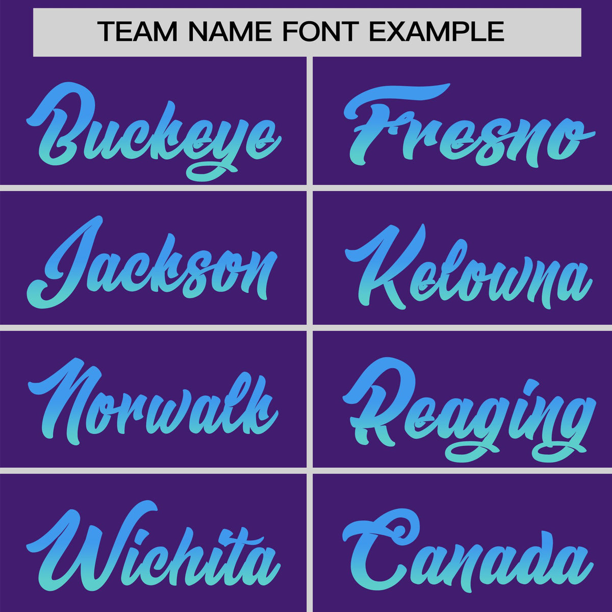 Custom Purple Powder Blue-Aqua Gradient Fashion Authentic Baseball Jersey