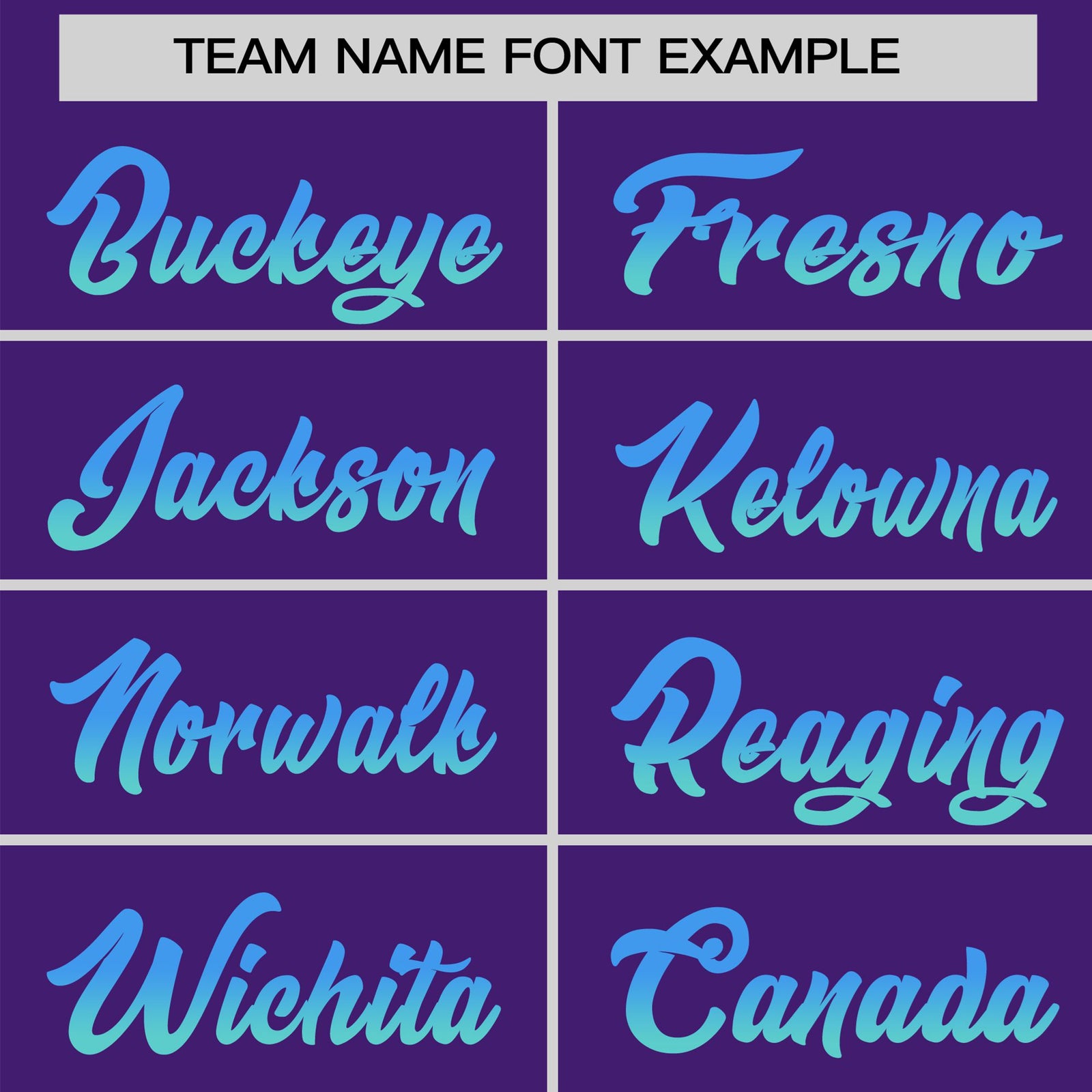 Custom Purple Powder Blue-Aqua Gradient Fashion Authentic Baseball Jersey