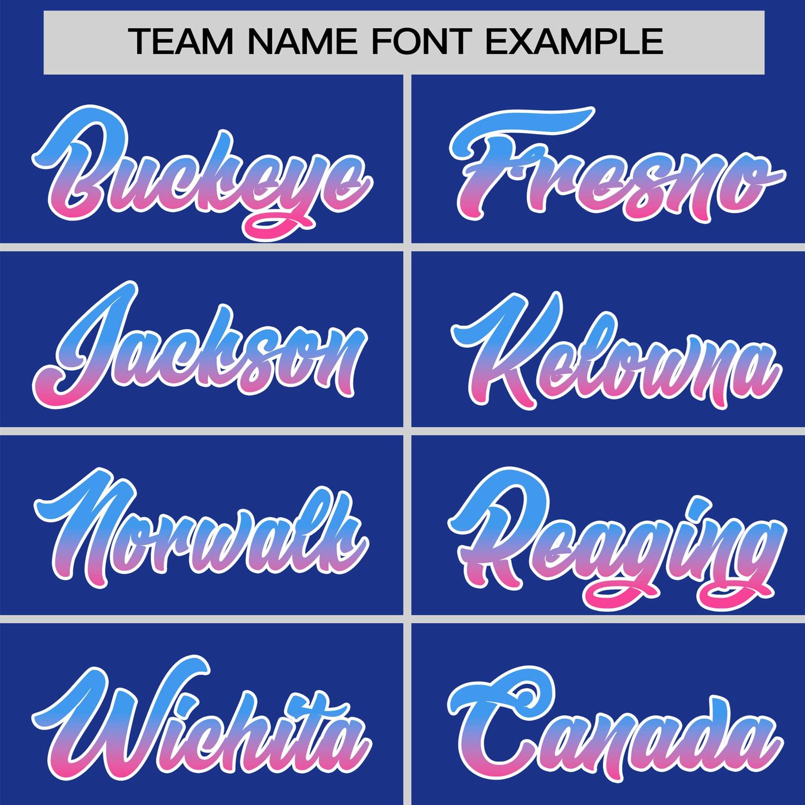 Custom Royal Blue Powder Blue-Pink Gradient Fashion Authentic Baseball Jersey