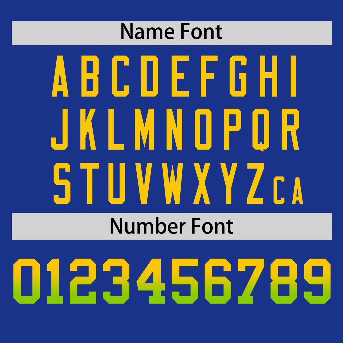 Custom Royal Blue Gold-Neon Green Gradient Fashion Authentic Baseball Jersey