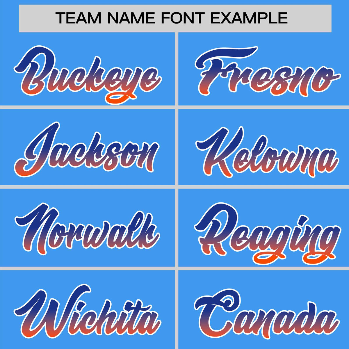 Custom Powder Blue Royal Blue-Orange Gradient Fashion Authentic Baseball Jersey