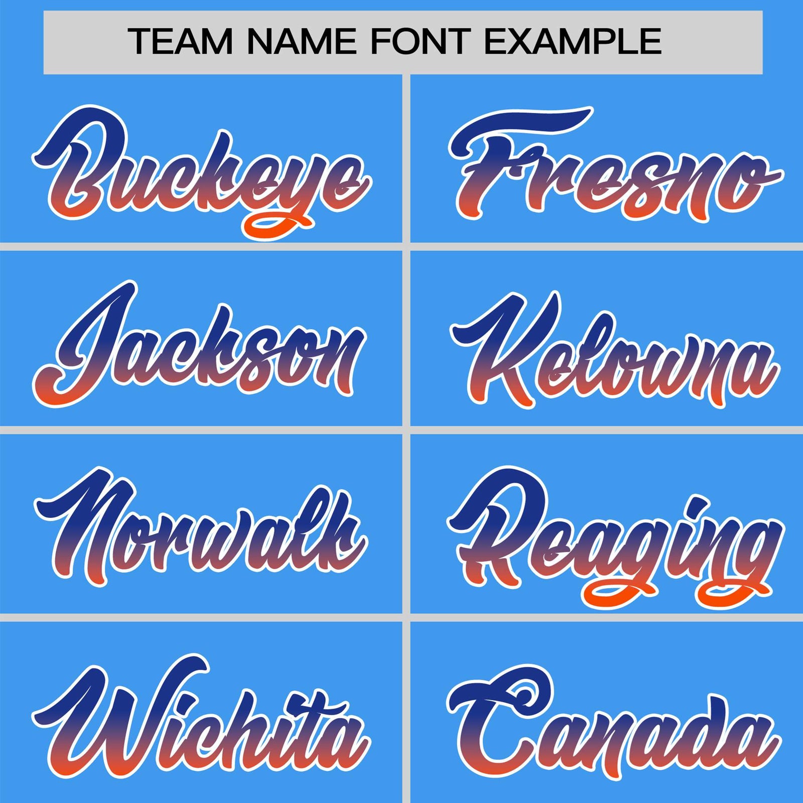 Custom Powder Blue Royal Blue-Orange Gradient Fashion Authentic Baseball Jersey