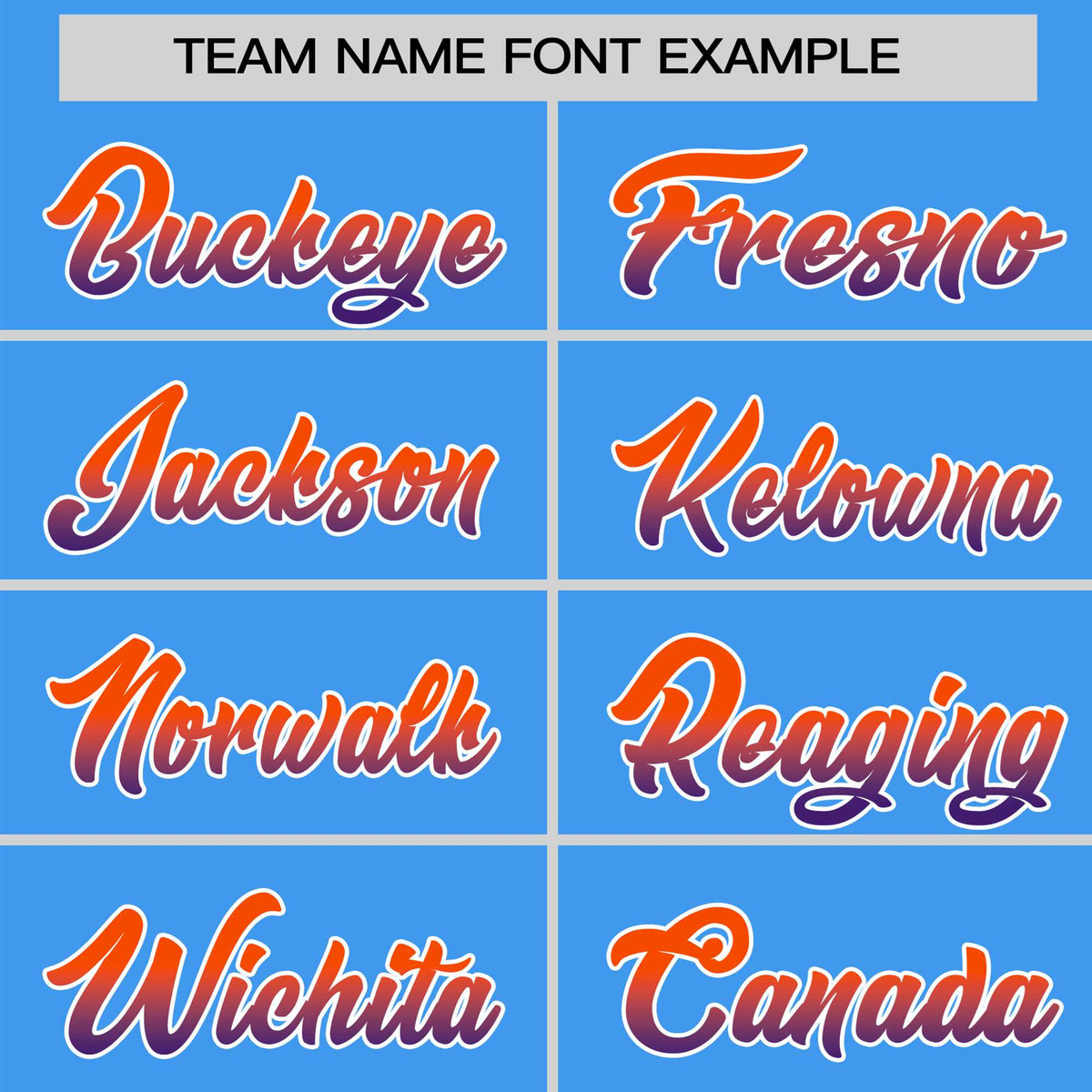 Custom Powder Blue Orange-Purple Gradient Fashion Authentic Baseball Jersey