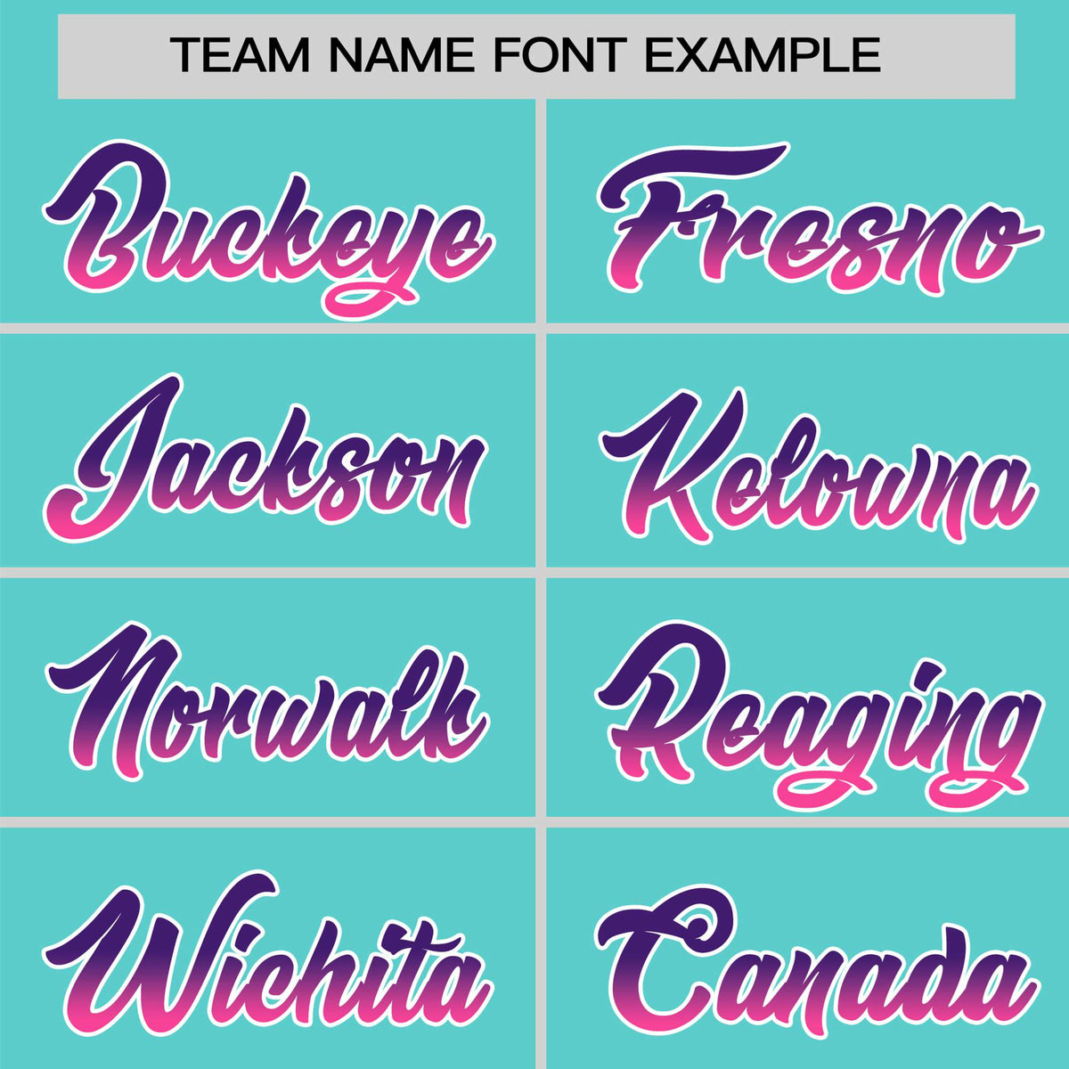 Custom Aqua Purple-Pink Gradient Fashion Authentic Baseball Jersey