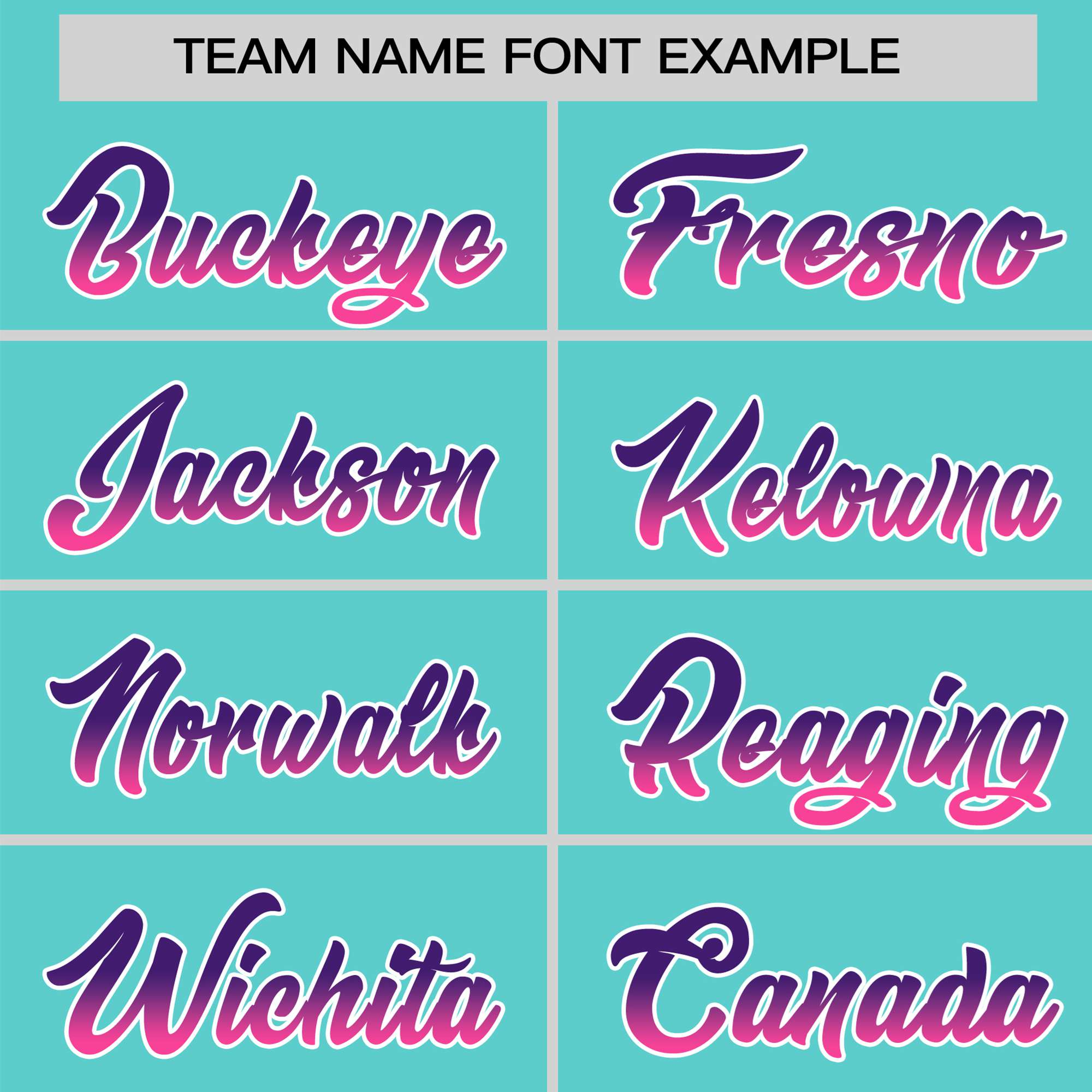 Custom Aqua Purple-Pink Gradient Fashion Authentic Baseball Jersey