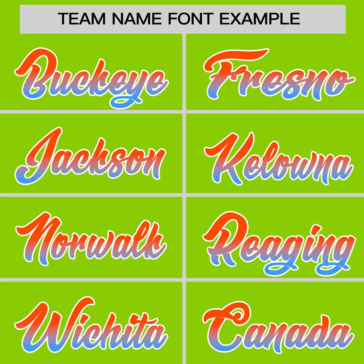 Custom Neon Green Orange-Powder Blue Gradient Fashion Authentic Baseball Jersey