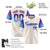 Custom Cream Purple-Powder Blue Gradient Fashion Authentic Baseball Jersey