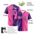 Custom Purple Pink Authentic Split Fashion Baseball Jersey