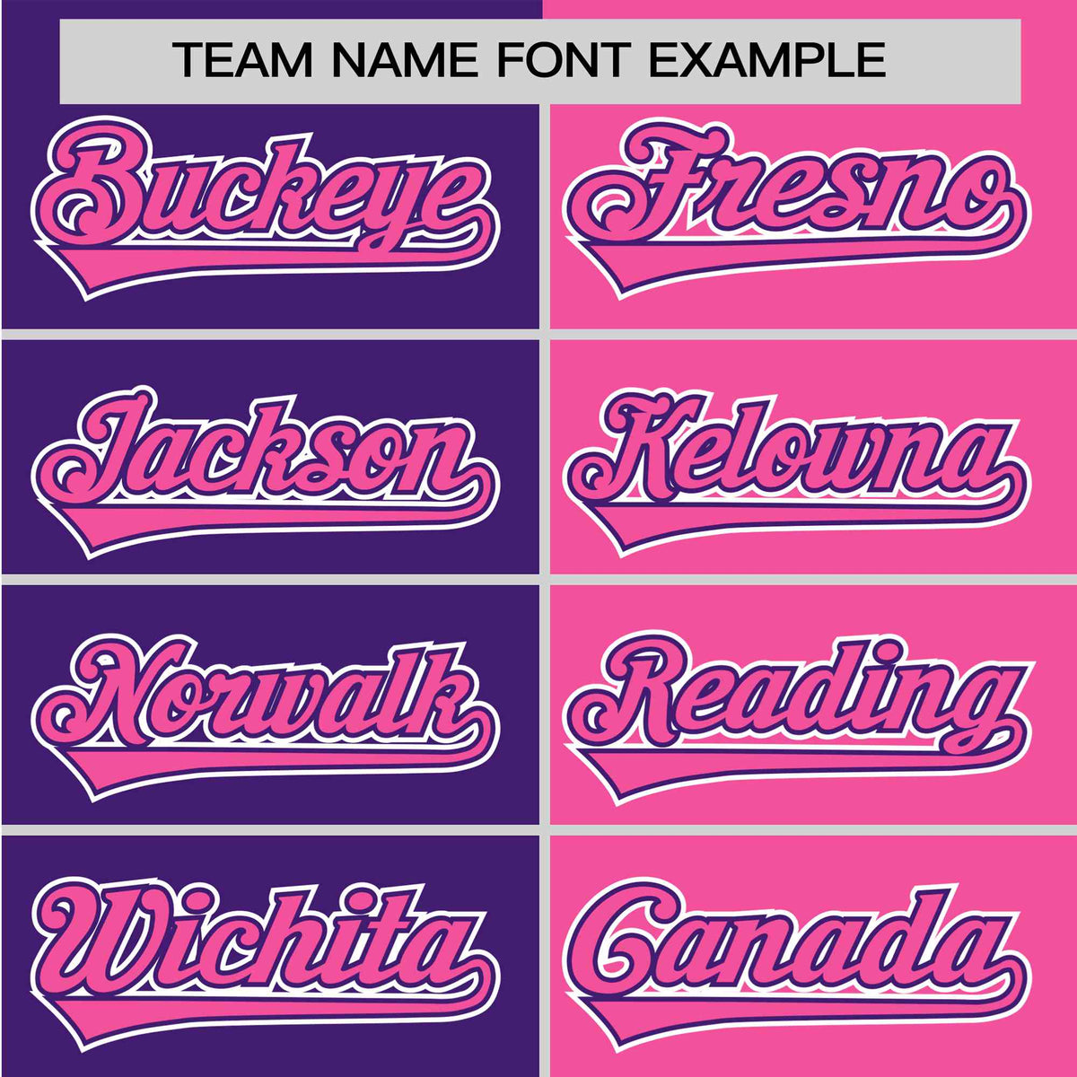 Custom Purple Pink Authentic Split Fashion Baseball Jersey