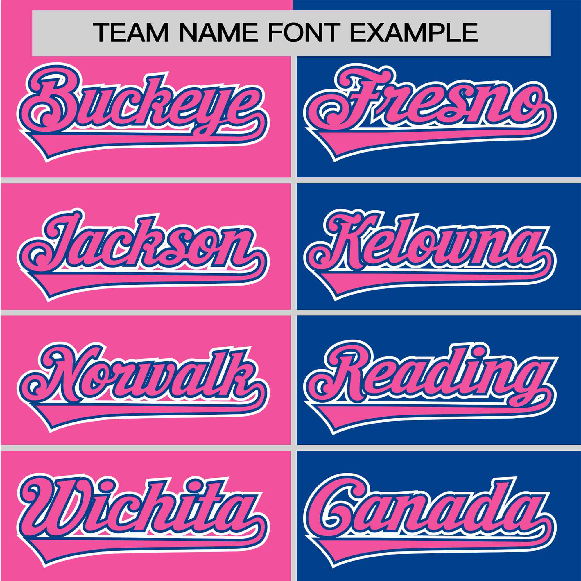 Custom Pink Royal Blue Authentic Split Fashion Baseball Jersey