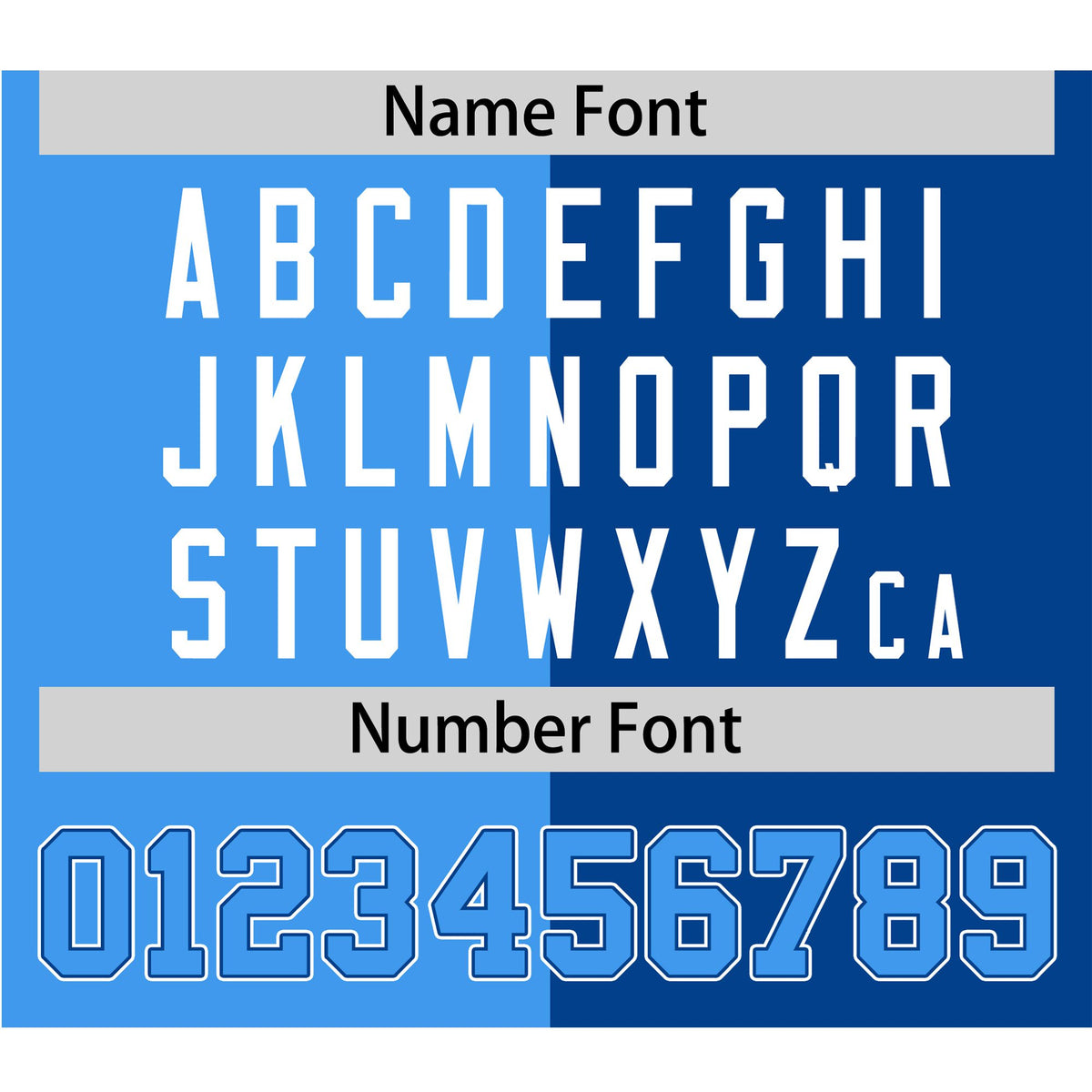 Custom Powder Blue-Royal Blue Authentic Split Fashion Baseball Jersey