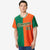 Custom Kelly Green Orange Authentic Split Fashion Baseball Jersey