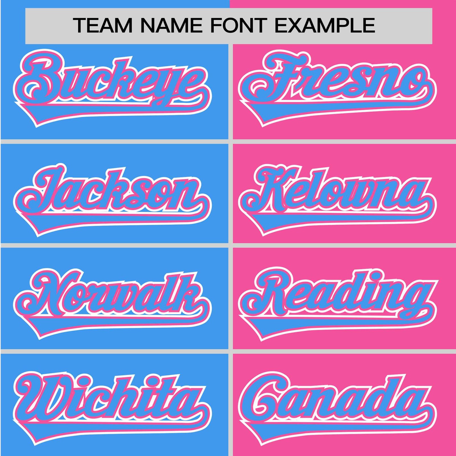 Custom Powder Blue Pink Authentic Split Fashion Baseball Jersey