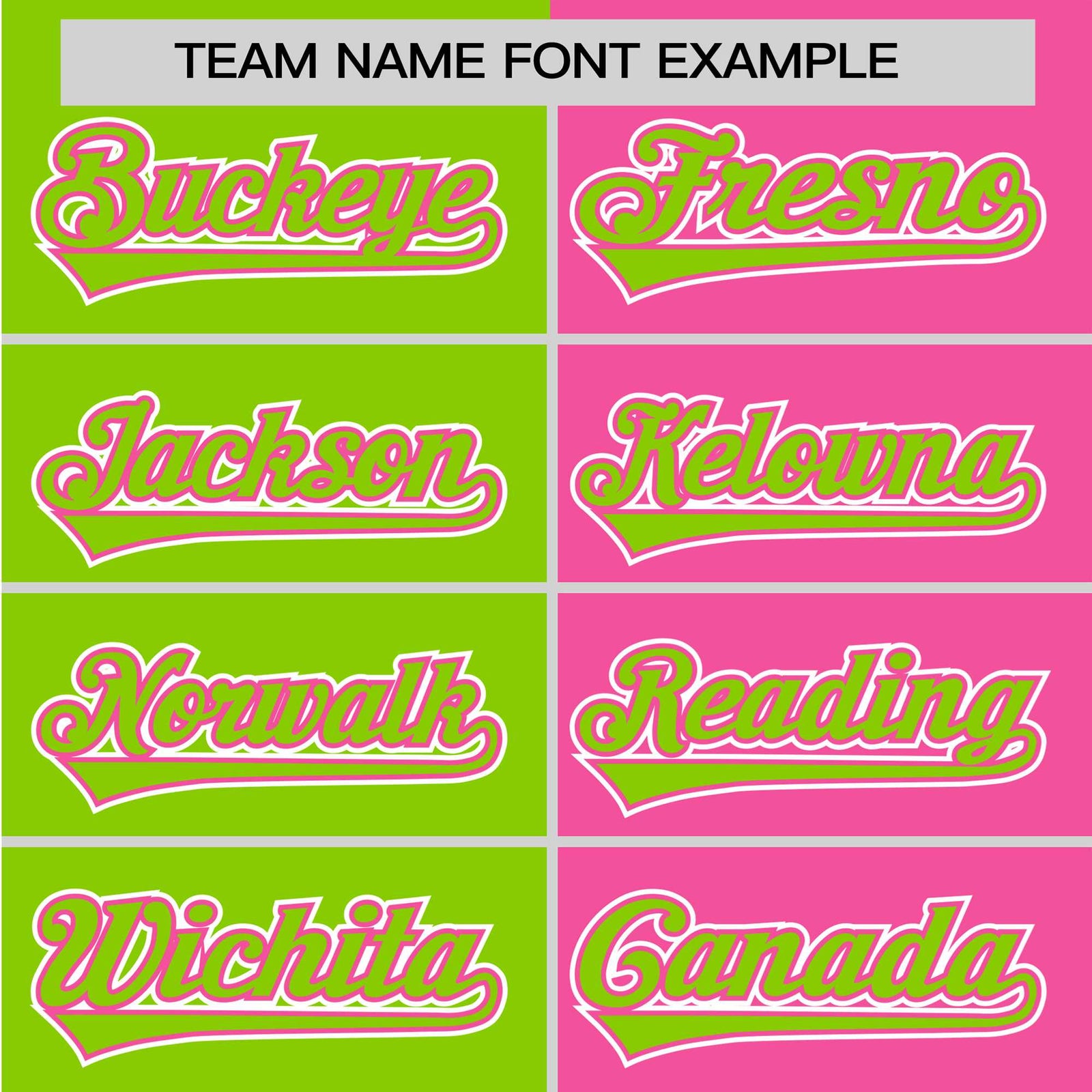 Custom Neon Green Pink Authentic Split Fashion Baseball Jersey