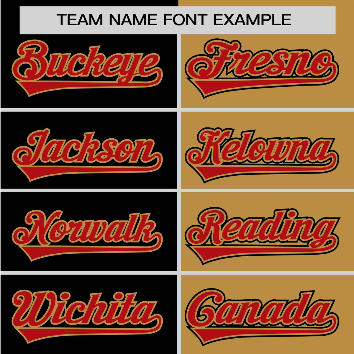 Custom Black Old Gold-Red Authentic Split Fashion Baseball Jersey