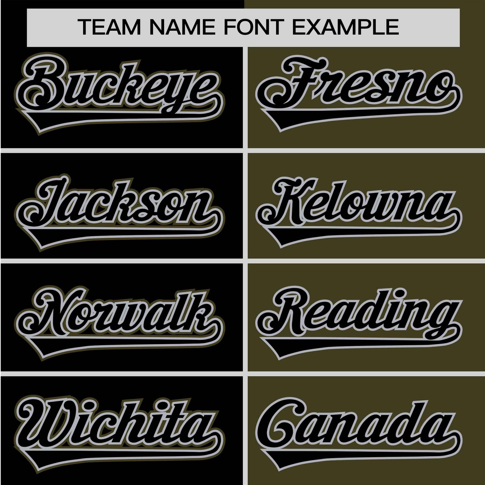 Custom Black Olive Authentic Split Fashion Baseball Jersey