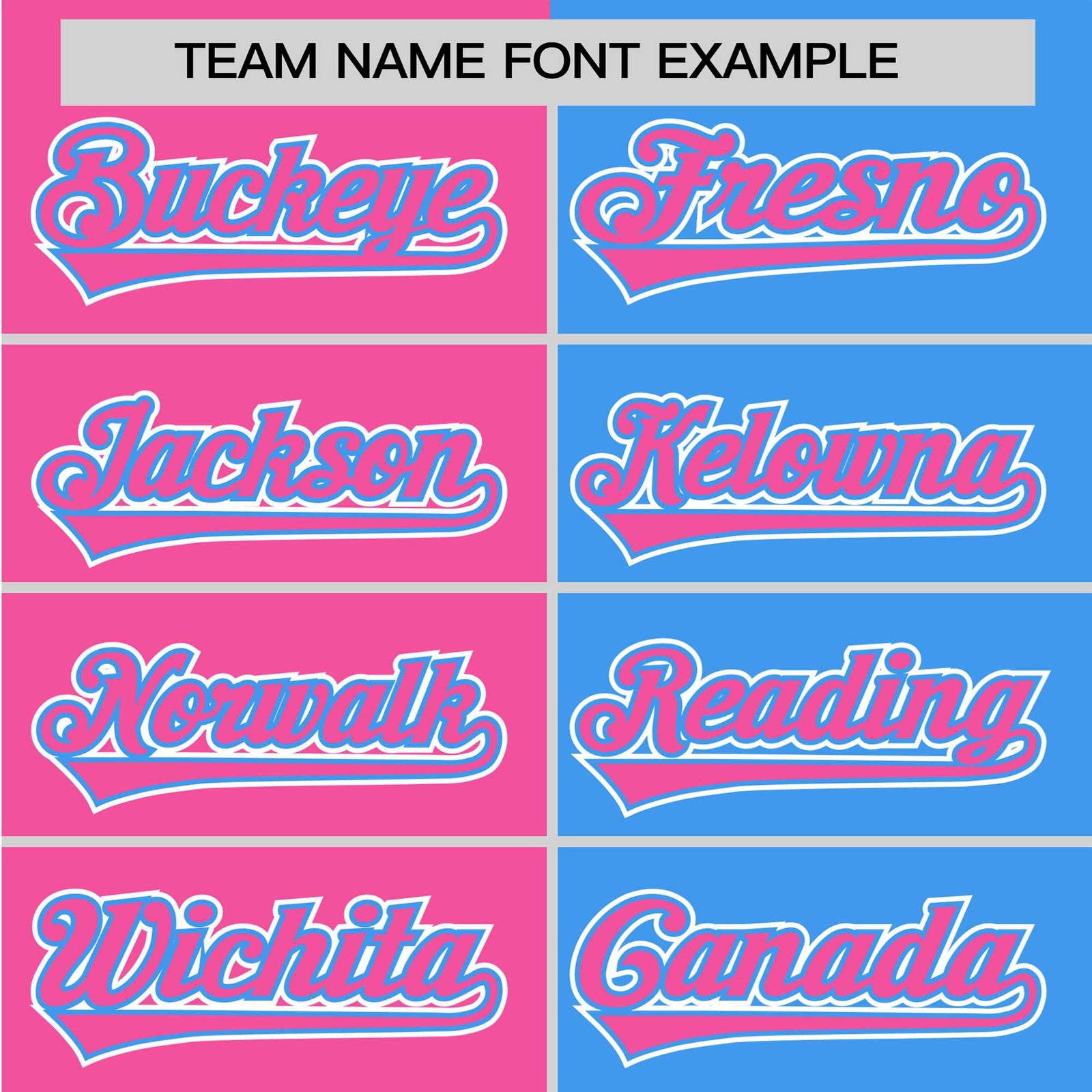 Custom Pink Powder Blue Authentic Split Fashion Baseball Jersey