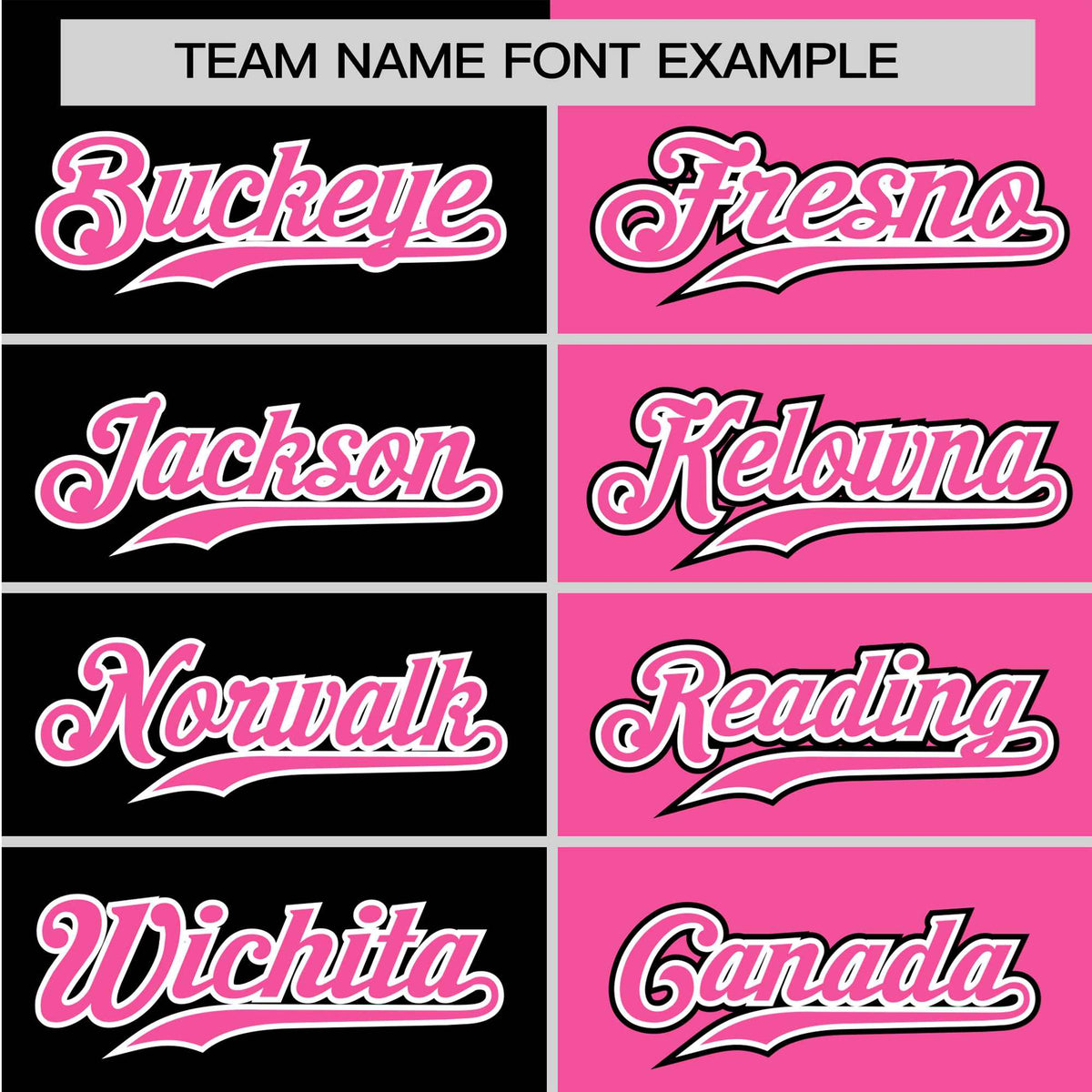 Custom Black Pink Authentic Split Fashion Baseball Jersey