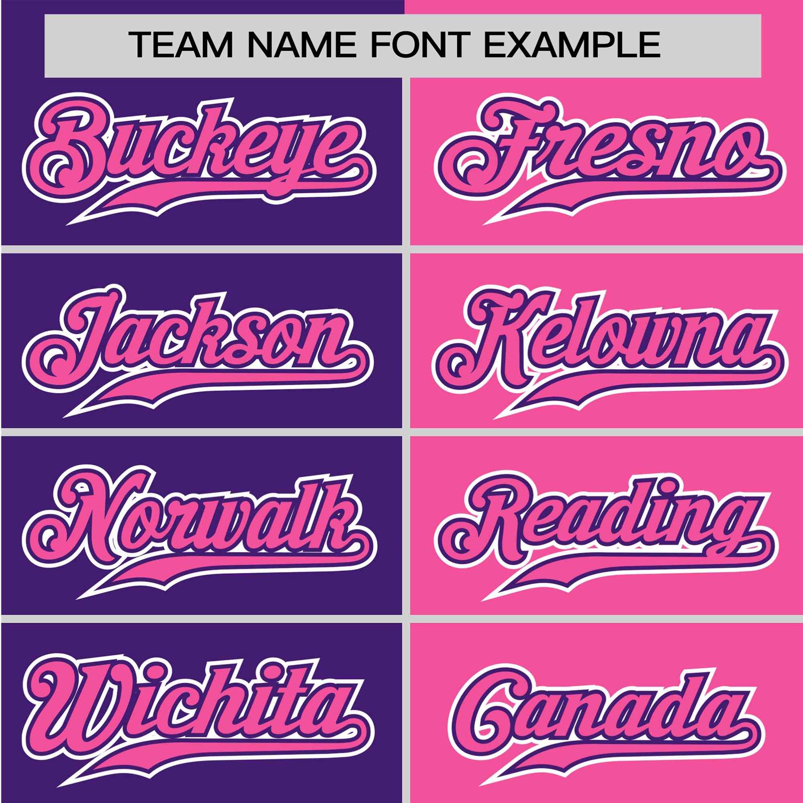 Custom Purple Pink Authentic Split Fashion Baseball Jersey