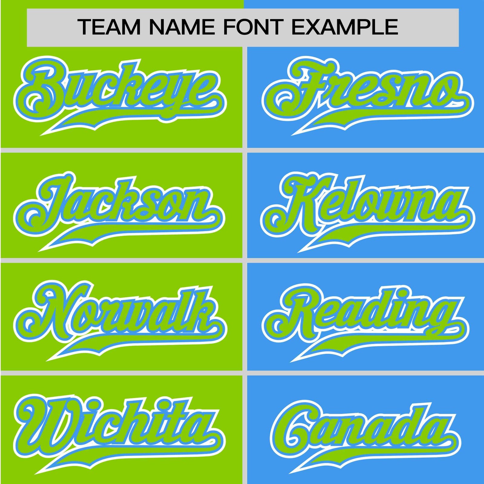 Custom Neon Green-Powder Blue Authentic Split Fashion Baseball Jersey