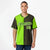 Custom Neon Green Olive Authentic Split Fashion Baseball Jersey