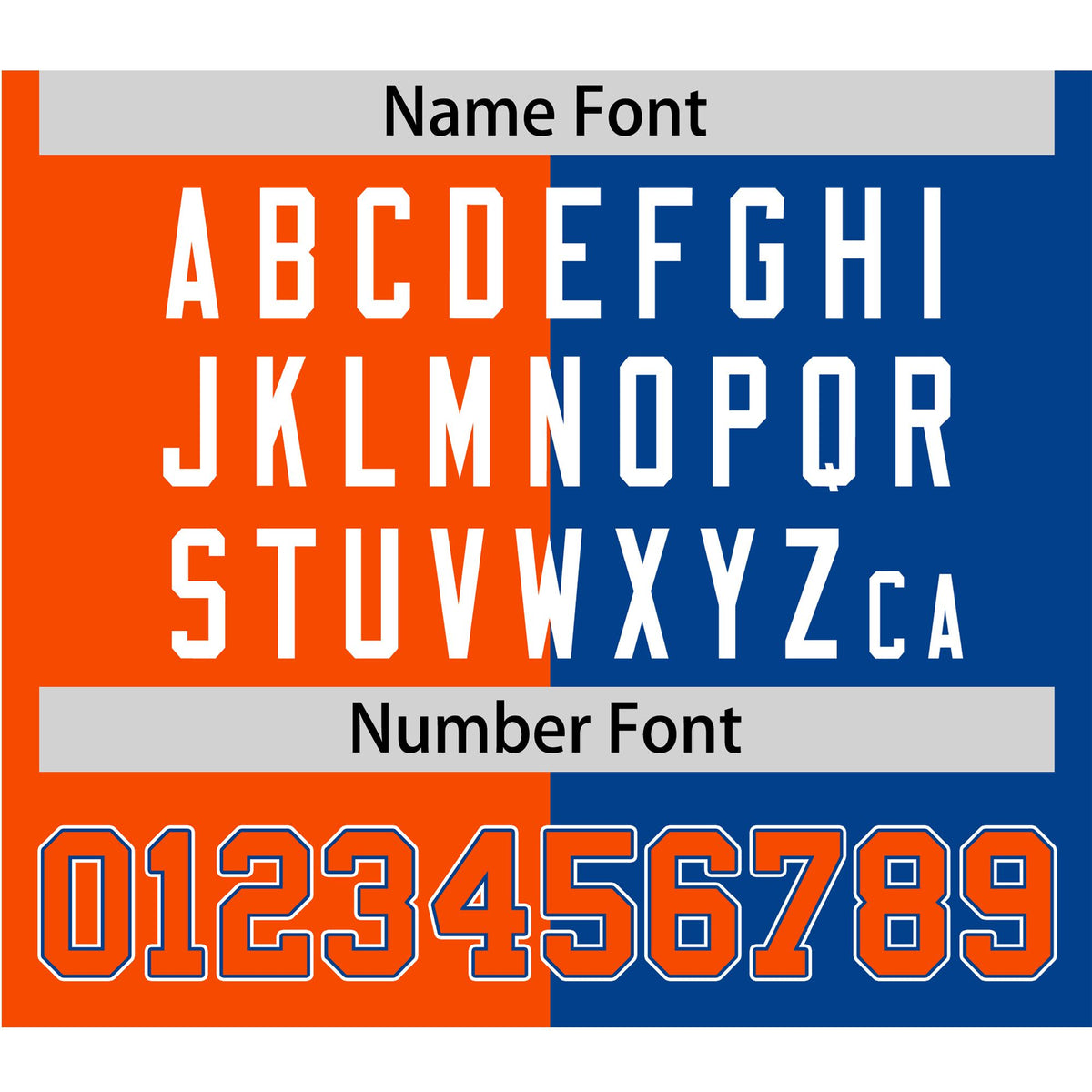 Custom Orange Royal Blue Authentic Split Fashion Baseball Jersey