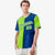 Custom Neon Green-Royal Blue Authentic Split Fashion Baseball Jersey