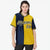 Custom Navy Gold Authentic Split Fashion Baseball Jersey