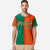 Custom Kelly Green Orange Authentic Split Fashion Baseball Jersey