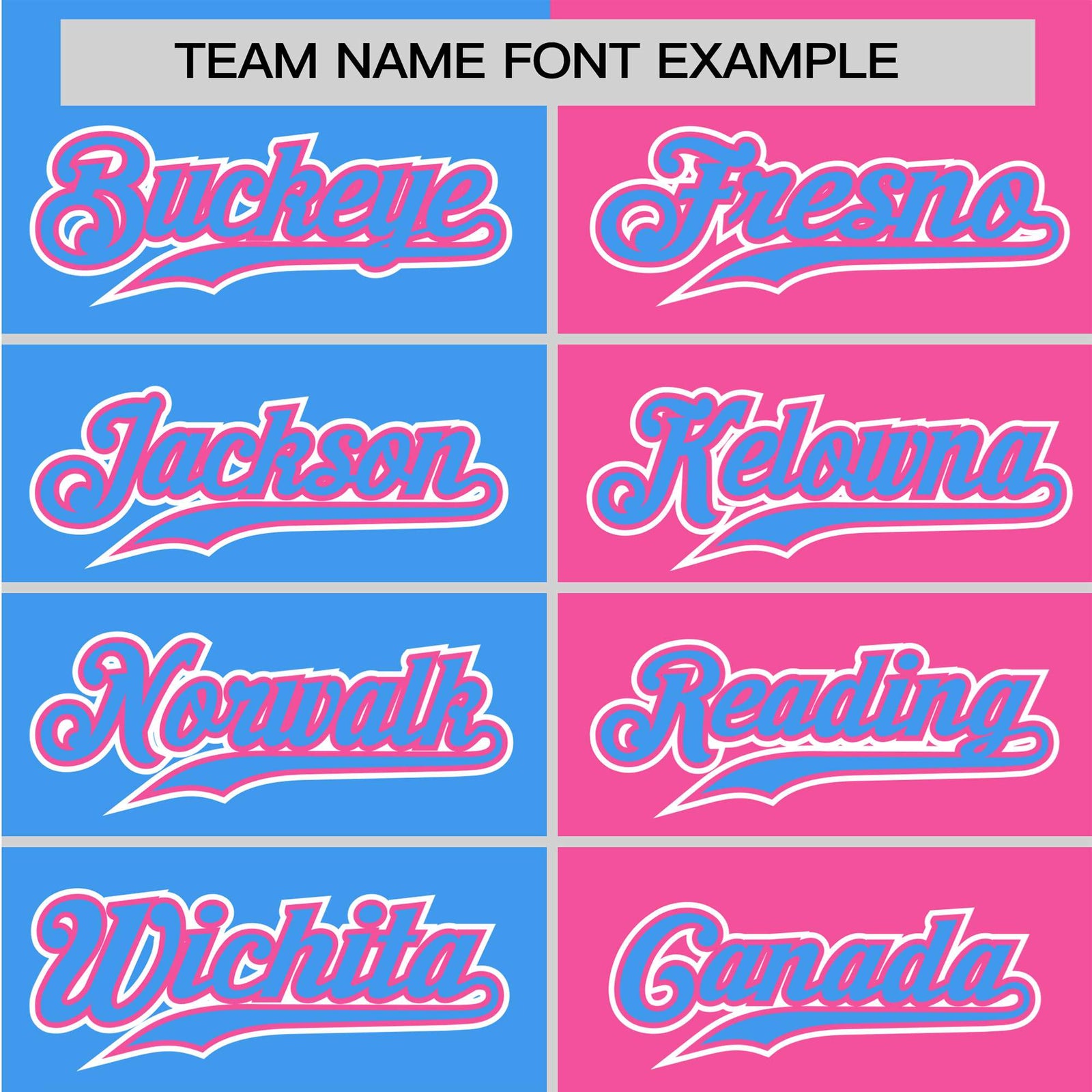 Custom Powder Blue Pink Authentic Split Fashion Baseball Jersey