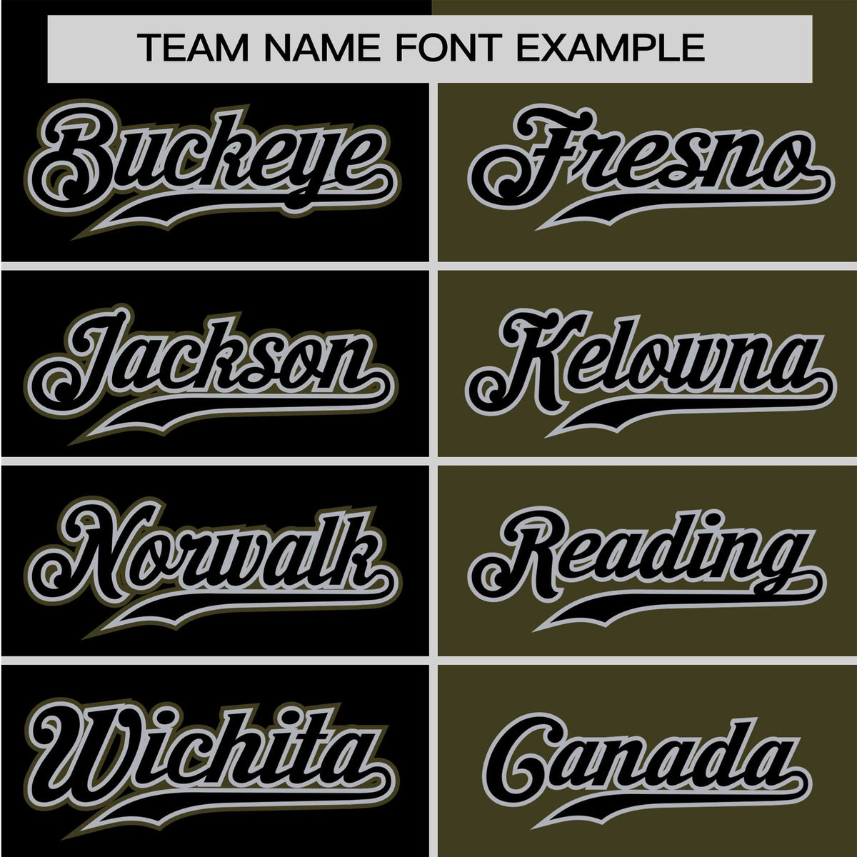 Custom Black Olive Authentic Split Fashion Baseball Jersey