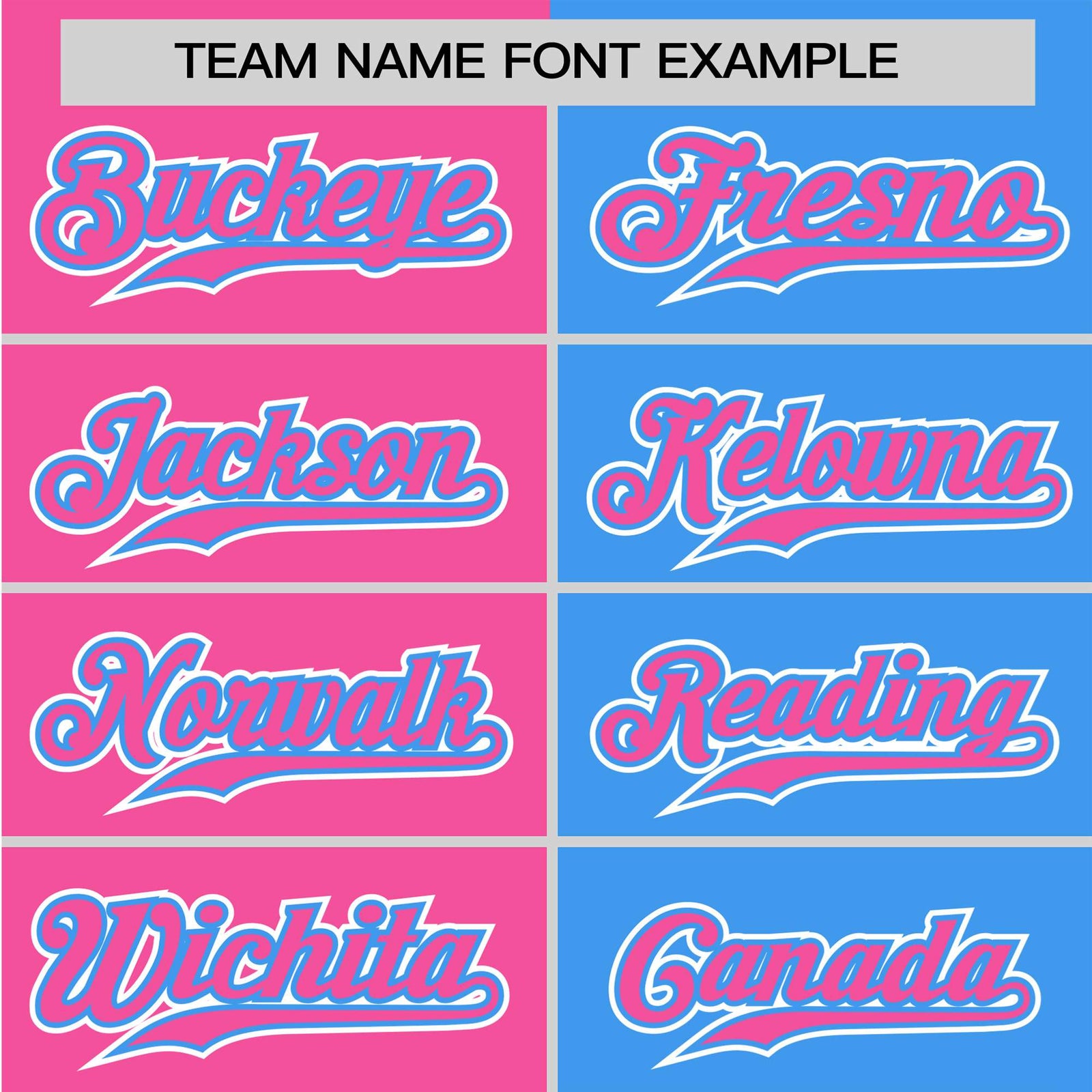 Custom Pink Powder Blue Authentic Split Fashion Baseball Jersey